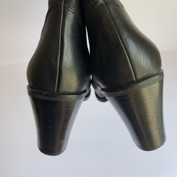Enzo Angiolini earowena black leather boots size 8.5 - Picture 5 of 14
